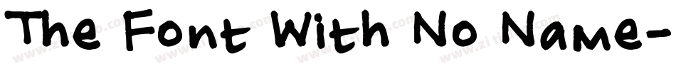 The Font With No Name字体转换